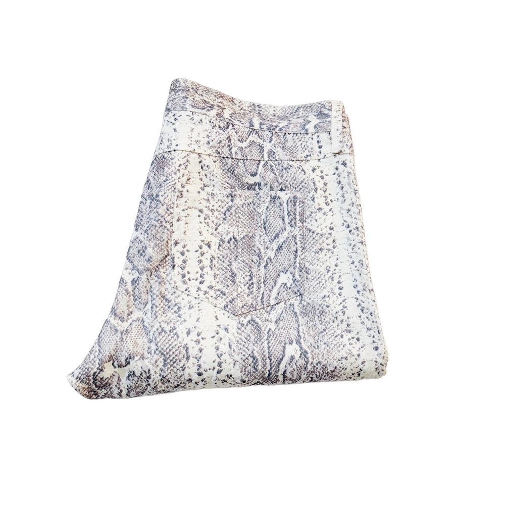 Jay Godfrey Snakeprint Pants Gray White Skinny Size 4